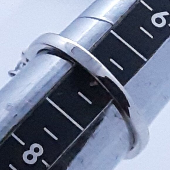 Sterling silver and CZ cocktail ring Size 7 - Picture 8 of 9